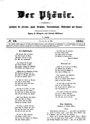 Der Phönix Samstag 10. Mai 1851