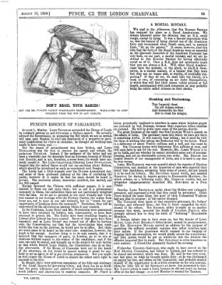 Punch Samstag 13. August 1859