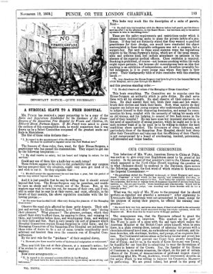 Punch Samstag 12. November 1859