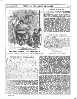 Punch Samstag 24. März 1860