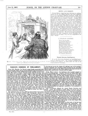 Punch Samstag 21. Juni 1862