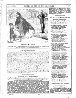 Punch Samstag 28. Juni 1862