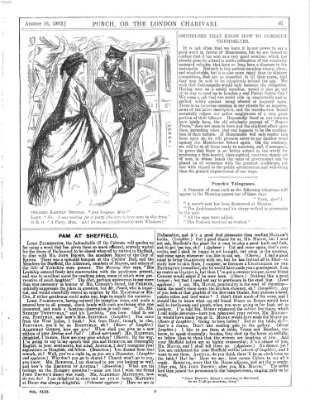 Punch Samstag 16. August 1862