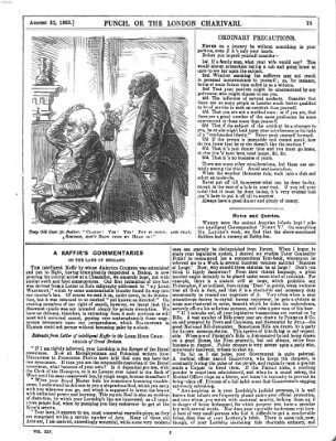 Punch Samstag 22. August 1863