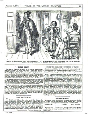 Punch Samstag 13. Februar 1864