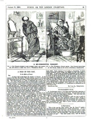Punch Samstag 21. Januar 1865