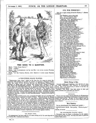 Punch Samstag 7. November 1868