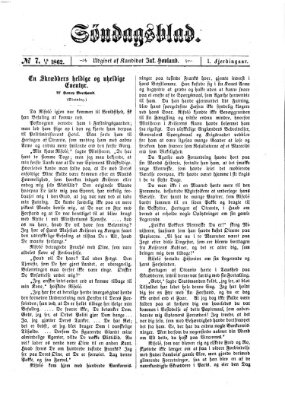 Søndagsblad Sonntag 18. Mai 1862
