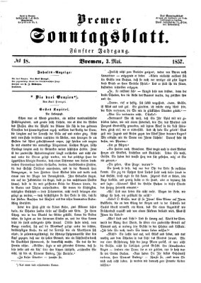 Bremer Sonntagsblatt Sonntag 3. Mai 1857