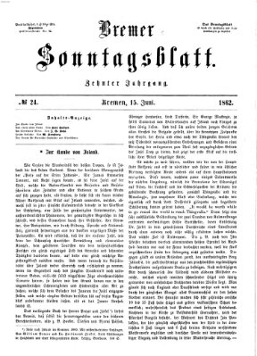 Bremer Sonntagsblatt Sonntag 15. Juni 1862