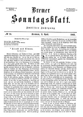 Bremer Sonntagsblatt Sonntag 3. April 1864