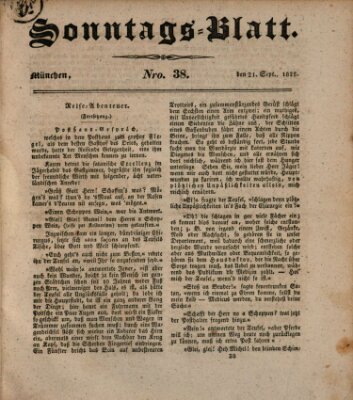 Sonntags-Blatt (Der bayerische Volksfreund) Sonntag 21. September 1828