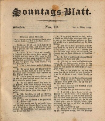 Sonntags-Blatt (Der bayerische Volksfreund) Sonntag 8. März 1829