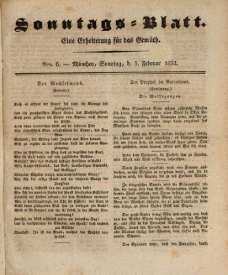 Sonntags-Blatt (Der bayerische Volksfreund) Sonntag 5. Februar 1832