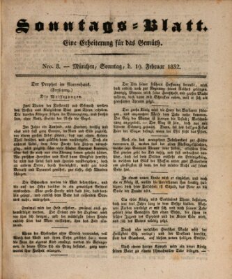 Sonntags-Blatt (Der bayerische Volksfreund) Sonntag 19. Februar 1832