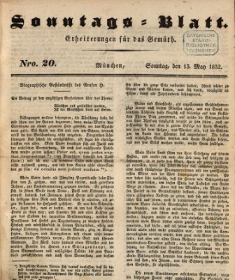 Sonntags-Blatt (Der bayerische Volksfreund) Sonntag 13. Mai 1832