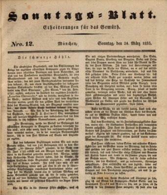 Sonntags-Blatt (Der bayerische Volksfreund) Sonntag 24. März 1833