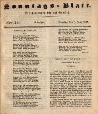 Sonntags-Blatt (Der bayerische Volksfreund) Sonntag 9. Juni 1833