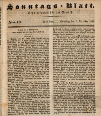 Sonntags-Blatt (Der bayerische Volksfreund) Sonntag 1. Dezember 1833