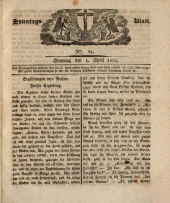 Sonntagsblatt Sonntag 1. April 1832