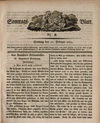 Sonntagsblatt Sonntag 23. Februar 1834