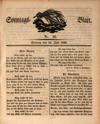 Sonntagsblatt Sonntag 19. Juni 1836
