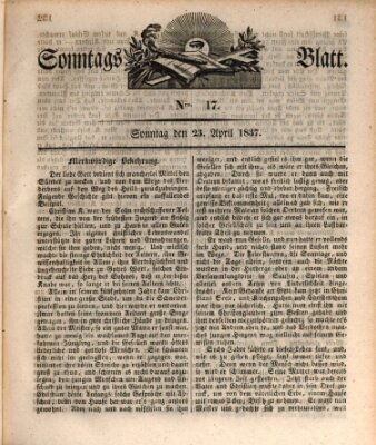 Sonntagsblatt Sonntag 23. April 1837