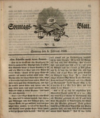 Sonntagsblatt Sonntag 2. Februar 1840
