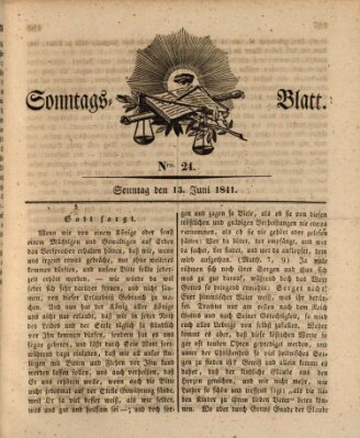 Sonntagsblatt Sonntag 13. Juni 1841