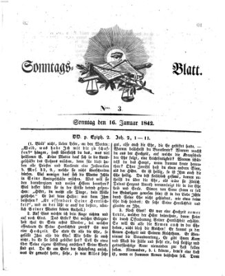 Sonntagsblatt Sonntag 16. Januar 1842