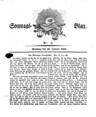 Sonntagsblatt Sonntag 30. Januar 1842