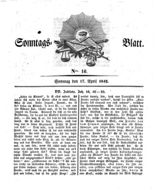 Sonntagsblatt Sonntag 17. April 1842