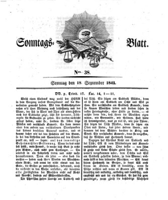 Sonntagsblatt Sonntag 18. September 1842
