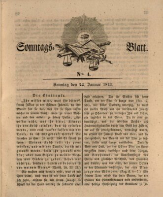 Sonntagsblatt Sonntag 22. Januar 1843