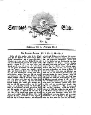 Sonntagsblatt Sonntag 4. Februar 1844