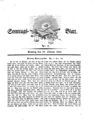 Sonntagsblatt Sonntag 18. Februar 1844