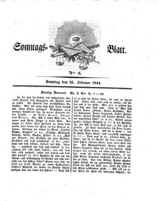 Sonntagsblatt Sonntag 25. Februar 1844