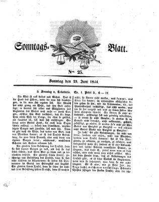 Sonntagsblatt Sonntag 23. Juni 1844