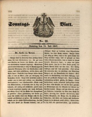 Sonntagsblatt Sonntag 18. Juli 1847
