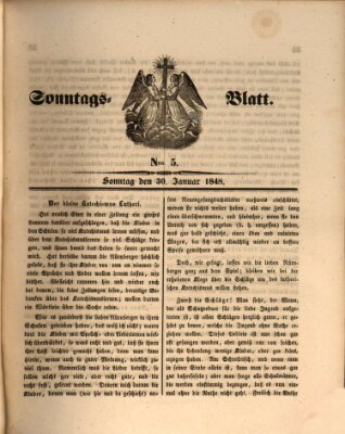 Sonntagsblatt Sonntag 30. Januar 1848