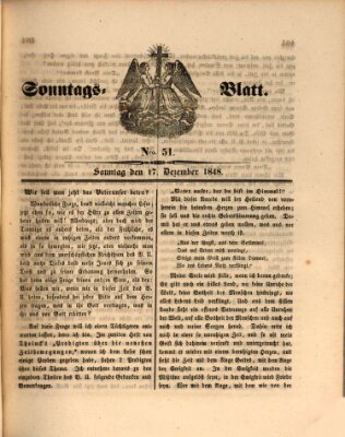 Sonntagsblatt Sonntag 17. Dezember 1848