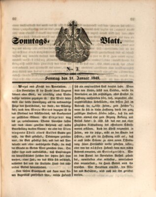 Sonntagsblatt Sonntag 21. Januar 1849
