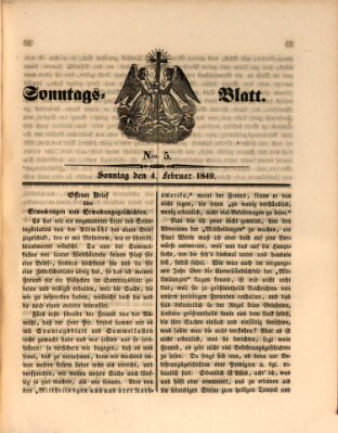 Sonntagsblatt Sonntag 4. Februar 1849