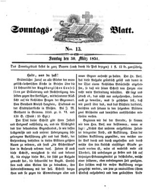 Sonntagsblatt Sonntag 30. März 1851