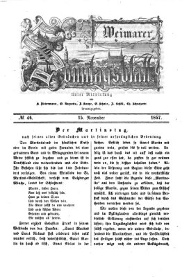 Weimarer Sonntagsblatt