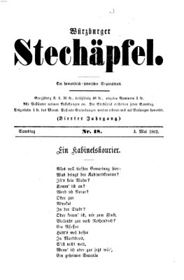 Würzburger Stechäpfel Samstag 3. Mai 1862