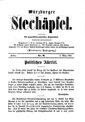 Würzburger Stechäpfel Freitag 3. März 1865