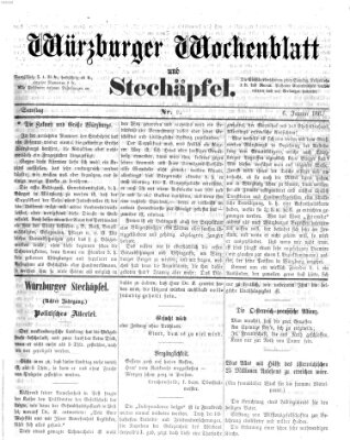 Würzburger Wochenblatt und Stechäpfel (Würzburger Stechäpfel) Samstag 6. Januar 1866