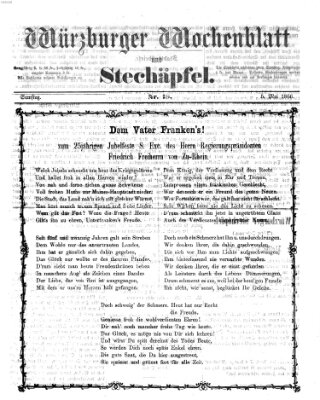 Würzburger Wochenblatt und Stechäpfel (Würzburger Stechäpfel) Samstag 5. Mai 1866