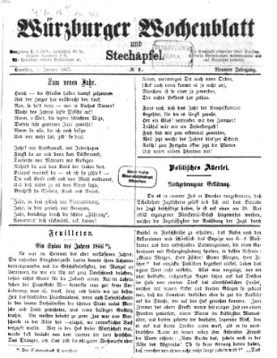Würzburger Wochenblatt und Stechäpfel (Würzburger Stechäpfel) Samstag 5. Januar 1867